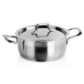 Garnek stalowy z pokrywką ANETT 16 cm, 1,2 l