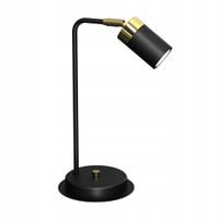 Lampa Nocna JOKER Regulowana Czarny Złoty 1xGU10 36cm Do Pokoju Mieszkania