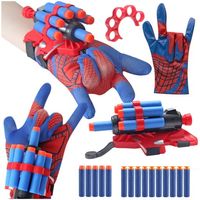 Rękawica z wyrzutnią strzałek spider man dla dzieci