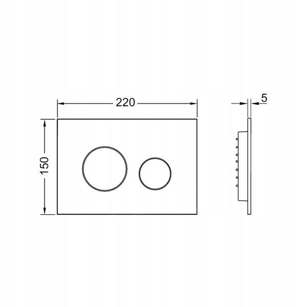 Przycisk spłukujący do WC Tece Loop biały połysk 9240920 zdjęcie 13