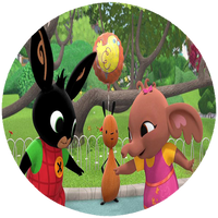 Opłatek na tort Królik Bing