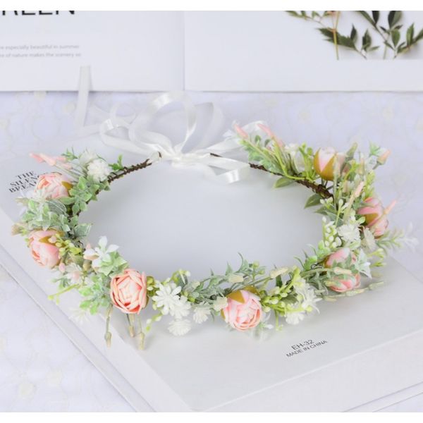 Wianek Opaska Wianuszek Kwiaty  Boho W104 zdjęcie 1