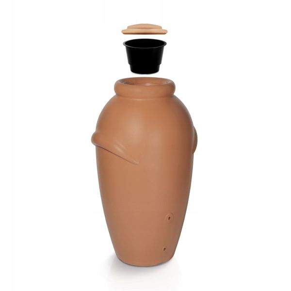 Zbiornik AQUACAN BABY 210 l + przyłącza | Terakota, Pojemność: 210 l, Wymiary 56x60x113 cm, Kolor Terakota, Waterform, Prosperplast zdjęcie 2