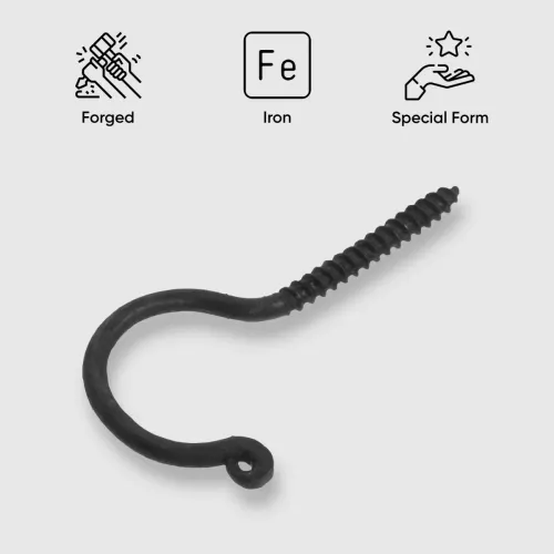 Ręcznie kuty haczyk John Paddle Rm7 z gwintem ze stali wkręcany Uniwersalny na Arena.pl