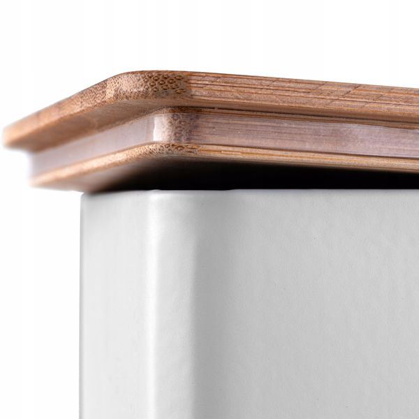 POJEMNIK Z POKRYWKĄ PUDEŁKO BIAŁE NA CUKIER zdjęcie 4