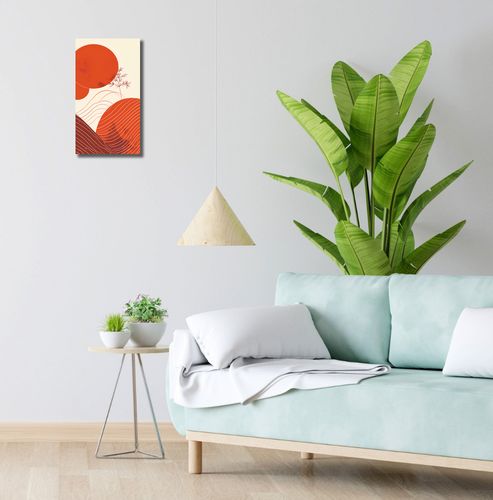 Obraz 20x40cm Ciepło Czerwieni na Arena.pl