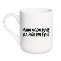 KUBEK "MAM UCZULENIE NA PIERDOLENIE" Wzór - Elegant Coffee 330 ml