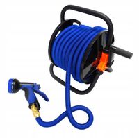 Stojak NA Wąż Ogrodowy Do 20m Bęben Z Korbą Lekki Wygodny Wózek Zwijacz