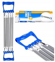 Solidny Mocny Ekspander Do Ćwiczeń Metalowy 5 Sprężyn Wytrzymały Duży Opór