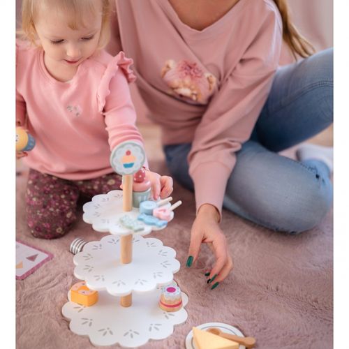 TOOKY TOY Patera Słodkości Drewniany Stojak Babeczki Ciasta na Arena.pl