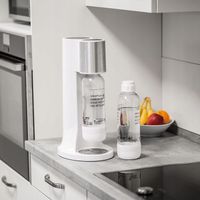 SATURATOR Syfon do Gazowania Wody Levivo Soda Biały + 2xBUTELKA + CYLINDER