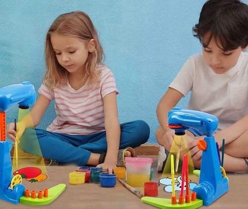 PROJEKTOR RZUTNIK DO NAUKI RYSOWANIA MALOWANIA ZE SLAJDAMI 32 SLAJDY MAZAKI na Arena.pl