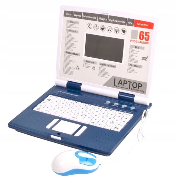 Laptop edukacjny dla dzieci komputer 65 programów zdjęcie 3