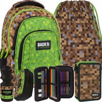 PLECAK MINECRAFT SZKOLNY ZESTAW 5w1 BACKUP DERFORM