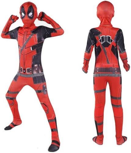 STRÓJ PRZEBRANIE KOSTIUM DEADPOOL +2MIECZE 134/140 na Arena.pl