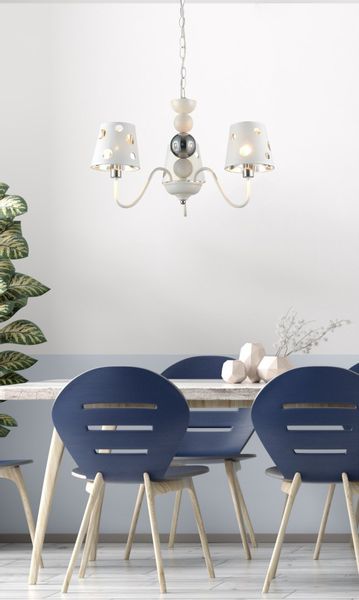 Batley żyrandol 3x60W E14 biały zdjęcie 2