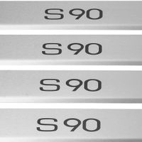 Listwa progowa VOLVO S90 MK2 Stal nierdzewna 304 mat z czarnymi literami