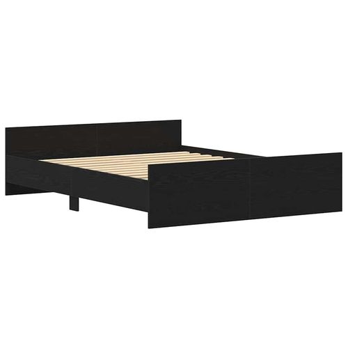 Rama łóżka bez materaca, czarny dąb, 150x200 cm na Arena.pl