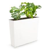 Doniczka skrzynka gładka 58x18x50 cm wkład Biały