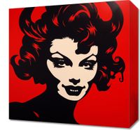 Obraz 40x40cm Czerwona Diablica