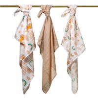 BABYONO Pieluszki muślinowe beż 3 sztuki