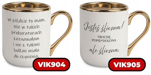 KUBEK ELEGANT PREZENT DLA KOLEŻANKI KOLEGI DO PRACY JESTEŚ ŚLICZNA WZORY na Arena.pl