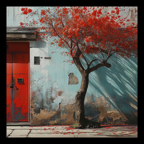 Plakat 30x30cm Widok Na Dawne na Arena.pl