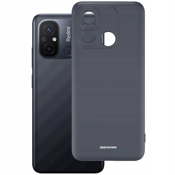 Spacecase Silicone Case Redmi Redmi 12C Black zdjęcie 2