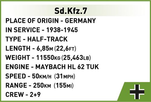 Klocki Historical Collection Sd.kfz. 7 Half-Track na Arena.pl