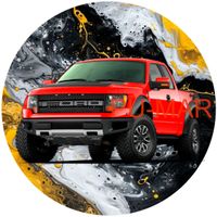 Opłatek na tort Ford Mustang Focus Fiesta Bronko Auto Samochód Gruby 20cm