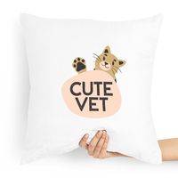 Poduszka Prezent Dla Weterynarza Cute Vet Z Nadrukiem Ze Zdjęciem