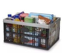 KOSZ SKŁADANY SZARY 33 L LEKKI WYGODNY BOX DO AUTA GARDERO