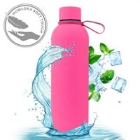 bidon, butelka termiczna 500ml, stal nierdzewna z powłoką soft touch