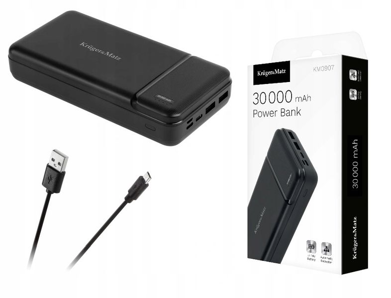 Power Bank 30000Mah Kruger&Matz Usb-C 2Xusb 5V zdjęcie 1