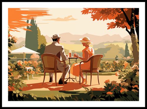 Plakat 70x50cm Retro Randka na Arena.pl