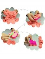 PIASEK KINETYCZNY 3KG FOREMKI + BASEN PIASKOWNICA FIOLETOWY