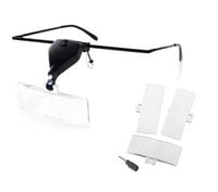 LUPA ZEGARMISTRZ OKULARY 3 SZKŁA POW OD 1,5X 3,5X LED WYMIENNE