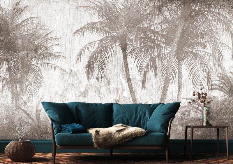 Fototapeta PALMY Las Tropikalny Tekstura Abstrakcja 270cm x 180cm zdjęcie 9