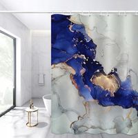 Zasłona prysznicowa, nadruk cyfrowy poliester,Marmurowa tekstura,180x200cm
