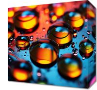 Obraz 30x30cm Krople Bliskiej Wody