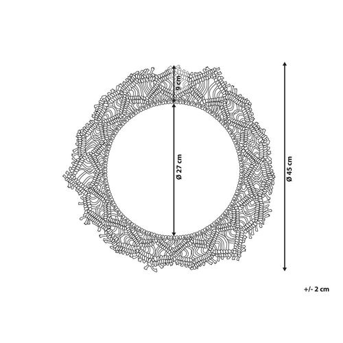 Lustro Ścienne 45 Cm Beżowe Satral na Arena.pl