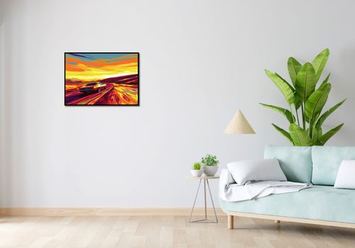 Plakat 70x50cm Pędź Przed Siebie na Arena.pl