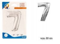 BALONY FOLIOWE CYFERKI BALON FOLIOWY CYFRA 7 80CM