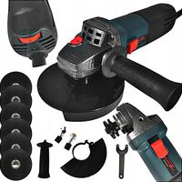 SZLIFIERKA KĄTOWA Z REGULACJĄ OBROTÓW DIAX KĄTÓWKA 125mm 1750W + 6x TARCZA