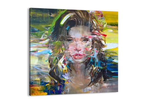 Obraz Na Płótnie - Portret Kobieta - 30X30 Cm - Ac30X30-3473 na Arena.pl