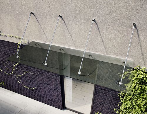 daszek szklany QUBA 250x120 brąz/grafit na Arena.pl