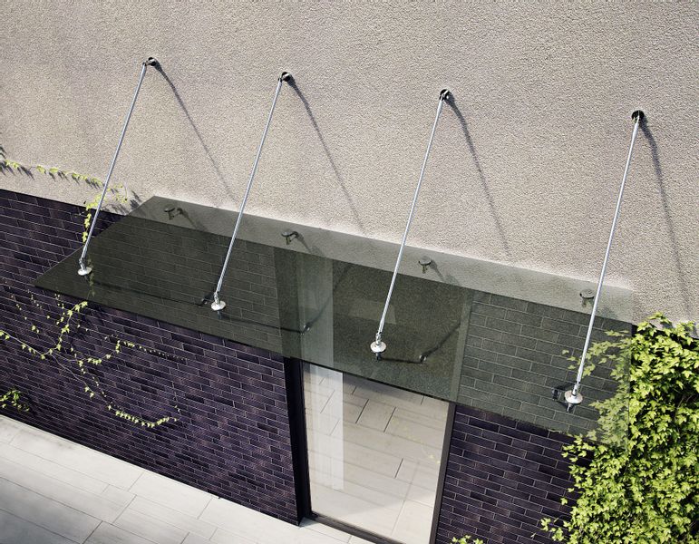 daszek szklany QUBA 250x120 brąz/grafit zdjęcie 6