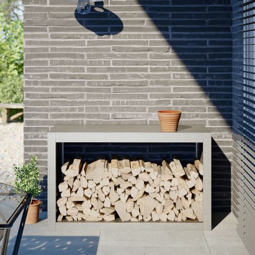 Stojak na drewno opałowe, 100x40x60 cm, stal nierdzewna na Arena.pl