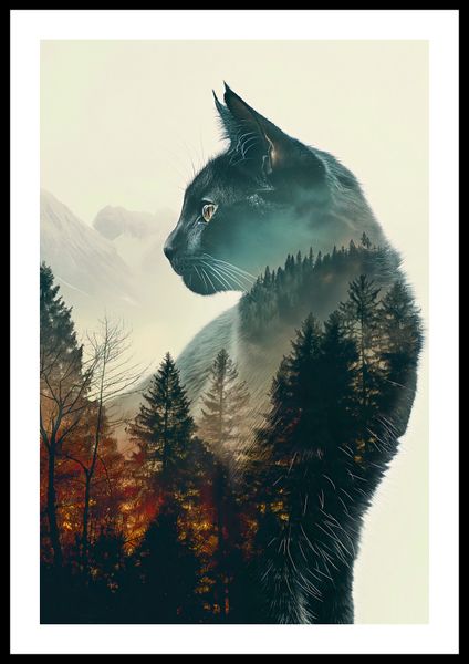 Plakat 40x60cm Koci Duch Lasu zdjęcie 3