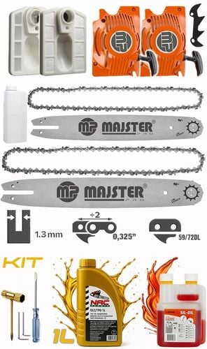 PIŁA SPALINOWA PILARKA ŁAŃCUCHOWA 5,7km 58cm3 2x łańc/prowad/olej+2x na Arena.pl